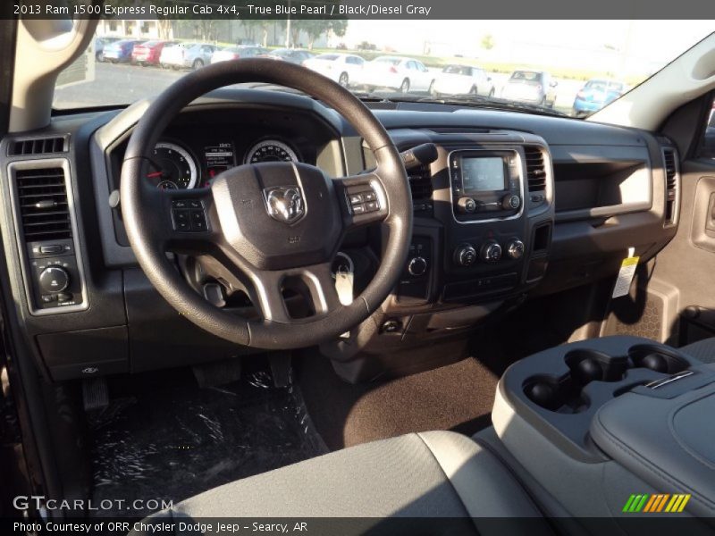 True Blue Pearl / Black/Diesel Gray 2013 Ram 1500 Express Regular Cab 4x4