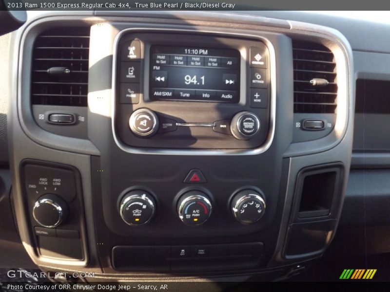 True Blue Pearl / Black/Diesel Gray 2013 Ram 1500 Express Regular Cab 4x4