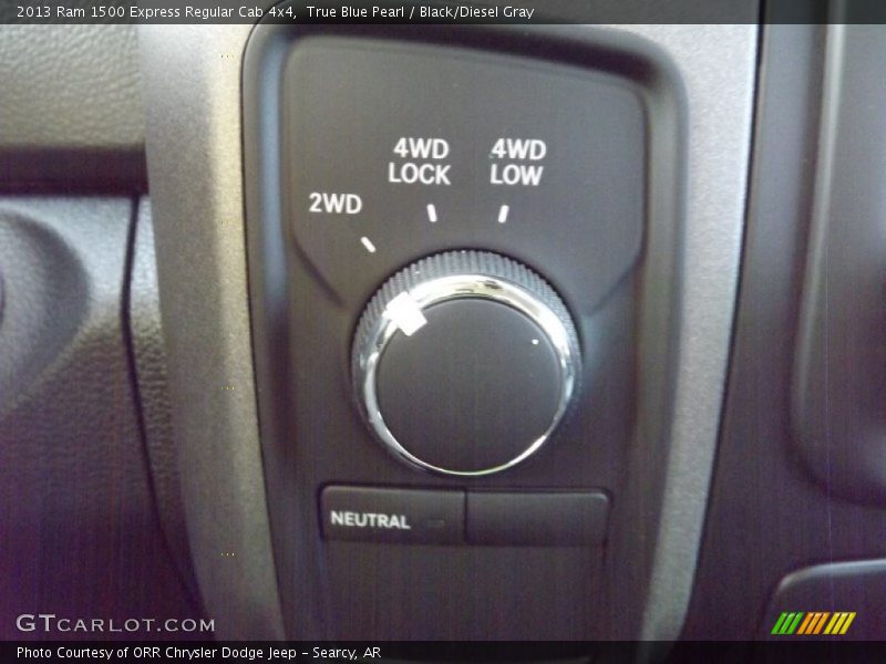 True Blue Pearl / Black/Diesel Gray 2013 Ram 1500 Express Regular Cab 4x4