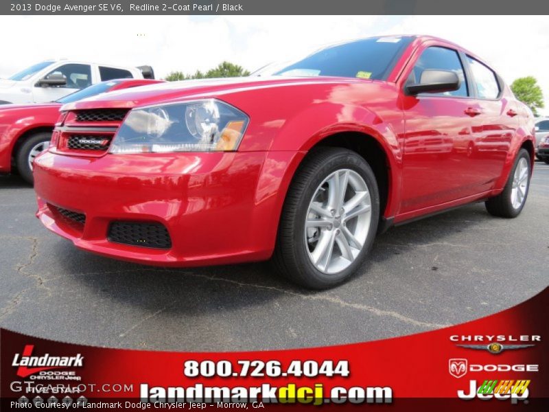 Redline 2-Coat Pearl / Black 2013 Dodge Avenger SE V6