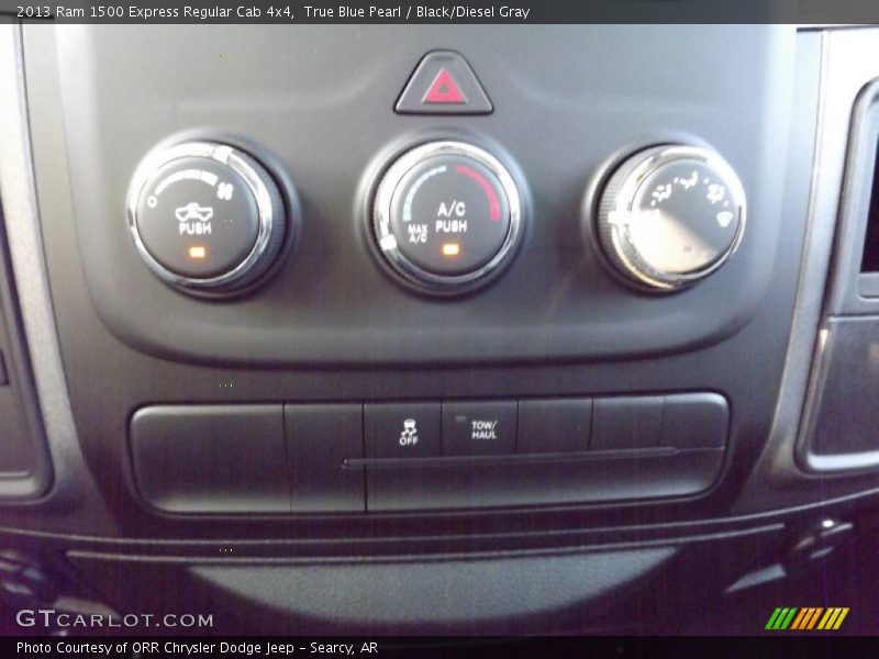 True Blue Pearl / Black/Diesel Gray 2013 Ram 1500 Express Regular Cab 4x4