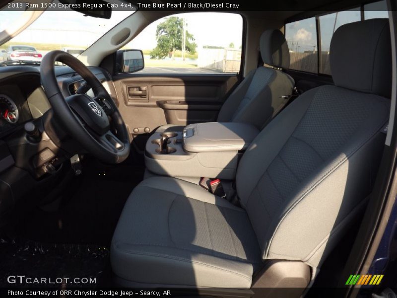 True Blue Pearl / Black/Diesel Gray 2013 Ram 1500 Express Regular Cab 4x4