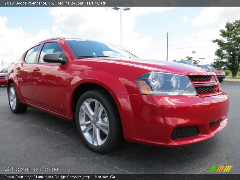 Redline 2-Coat Pearl / Black 2013 Dodge Avenger SE V6