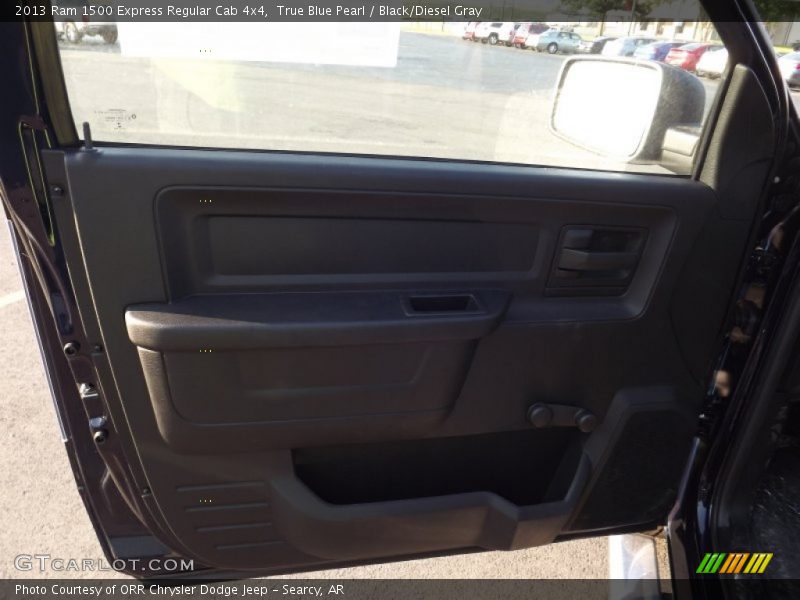 True Blue Pearl / Black/Diesel Gray 2013 Ram 1500 Express Regular Cab 4x4