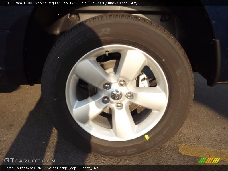 True Blue Pearl / Black/Diesel Gray 2013 Ram 1500 Express Regular Cab 4x4