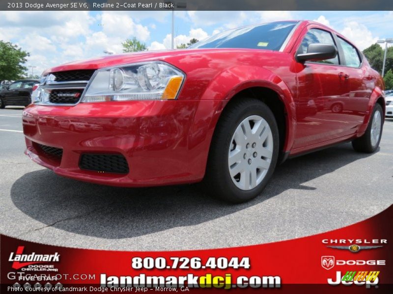 Redline 2-Coat Pearl / Black 2013 Dodge Avenger SE V6