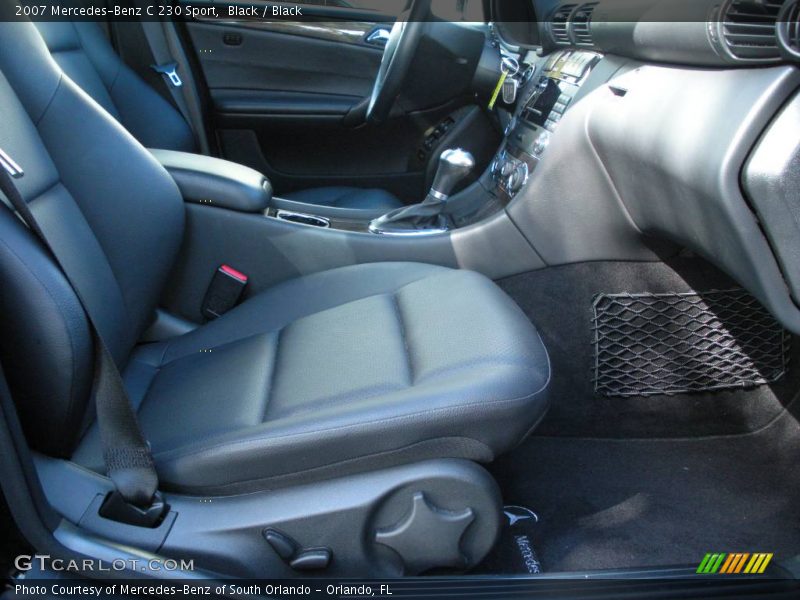 Black / Black 2007 Mercedes-Benz C 230 Sport