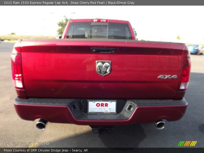 Deep Cherry Red Pearl / Black/Diesel Gray 2013 Ram 1500 Express Regular Cab 4x4