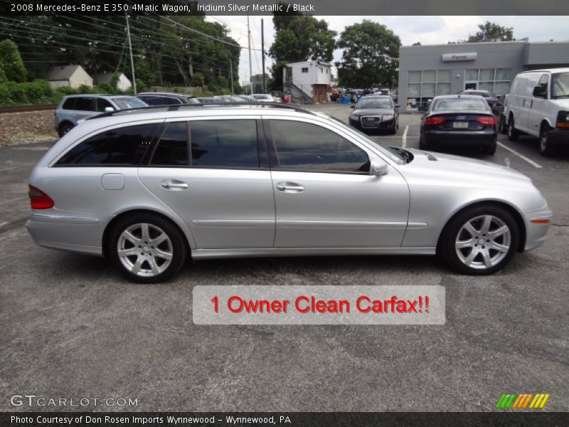 Iridium Silver Metallic / Black 2008 Mercedes-Benz E 350 4Matic Wagon