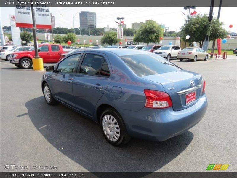 Pacific Blue Metallic / Dark Charcoal 2008 Toyota Yaris S Sedan