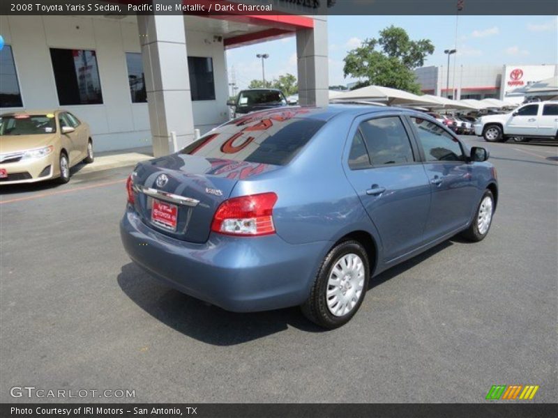 Pacific Blue Metallic / Dark Charcoal 2008 Toyota Yaris S Sedan
