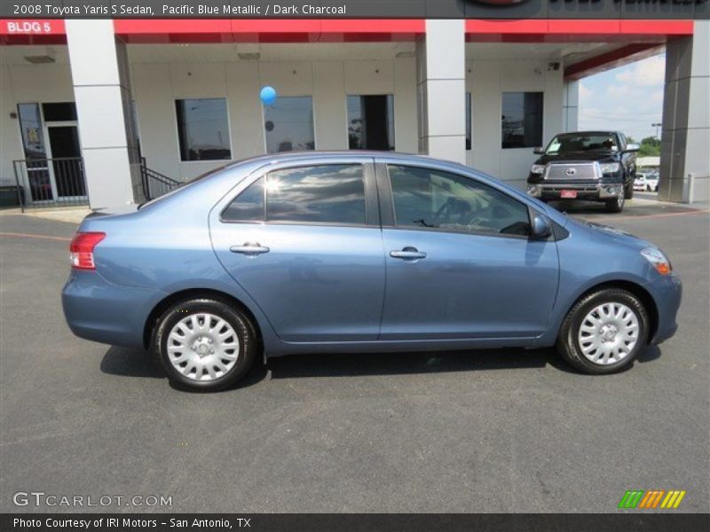 Pacific Blue Metallic / Dark Charcoal 2008 Toyota Yaris S Sedan
