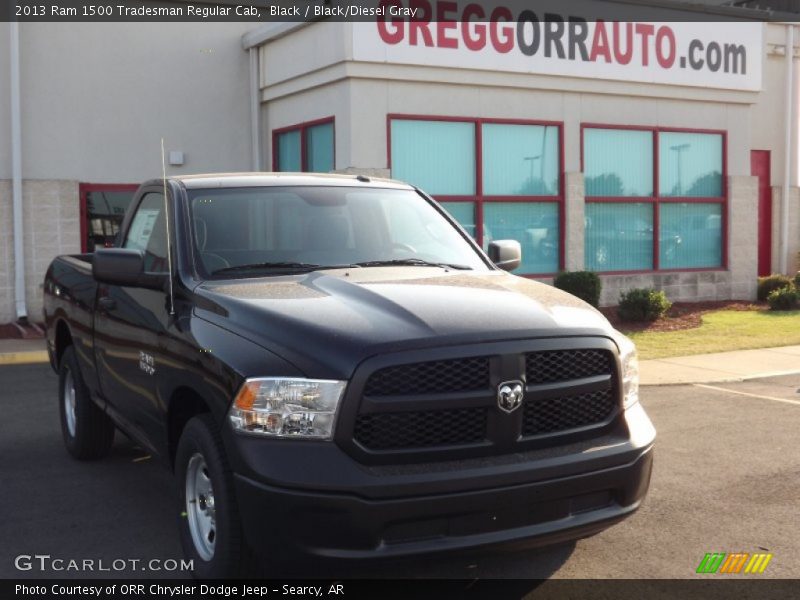 Black / Black/Diesel Gray 2013 Ram 1500 Tradesman Regular Cab