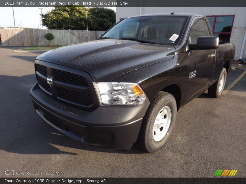 Black / Black/Diesel Gray 2013 Ram 1500 Tradesman Regular Cab