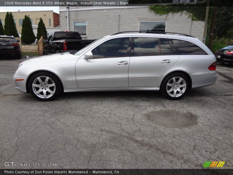 Iridium Silver Metallic / Black 2008 Mercedes-Benz E 350 4Matic Wagon