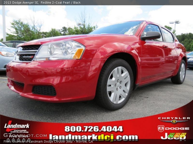Redline 2-Coat Pearl / Black 2013 Dodge Avenger SE