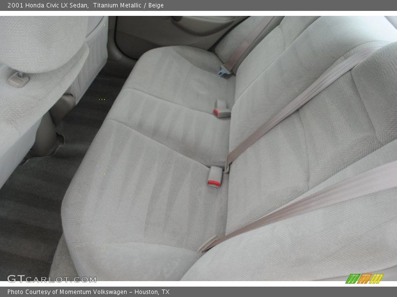 Titanium Metallic / Beige 2001 Honda Civic LX Sedan
