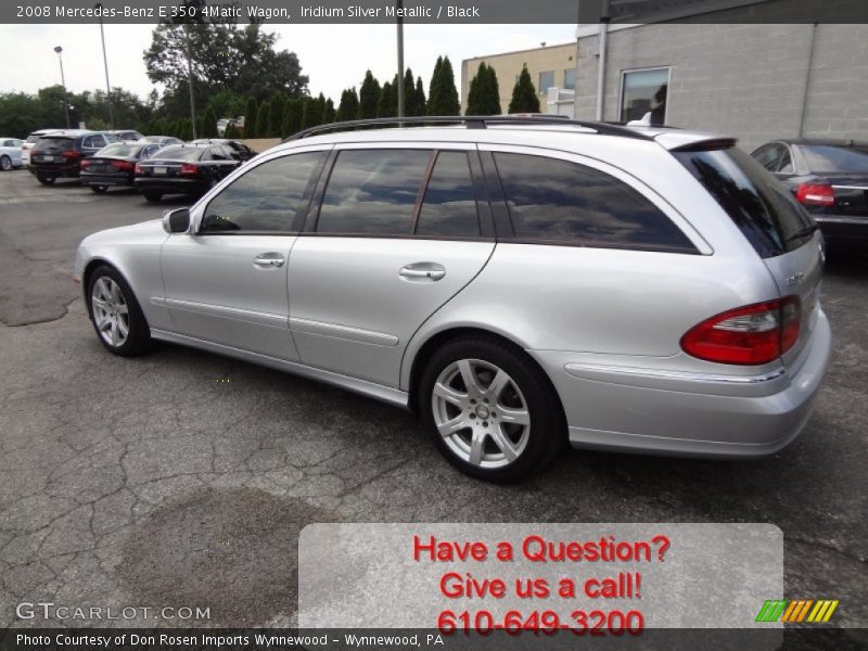 Iridium Silver Metallic / Black 2008 Mercedes-Benz E 350 4Matic Wagon