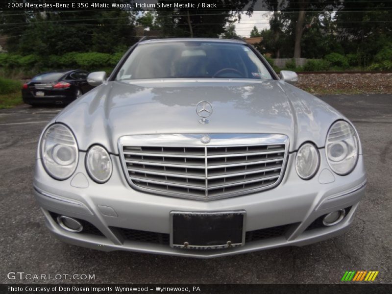 Iridium Silver Metallic / Black 2008 Mercedes-Benz E 350 4Matic Wagon