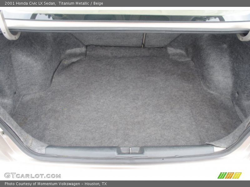 Titanium Metallic / Beige 2001 Honda Civic LX Sedan