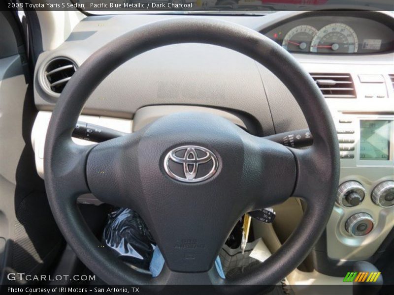 Pacific Blue Metallic / Dark Charcoal 2008 Toyota Yaris S Sedan