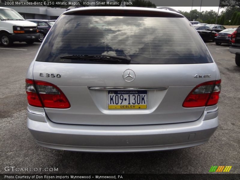 Iridium Silver Metallic / Black 2008 Mercedes-Benz E 350 4Matic Wagon