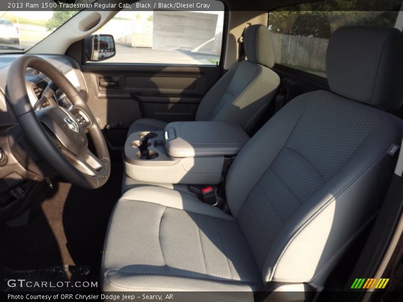 Black / Black/Diesel Gray 2013 Ram 1500 Tradesman Regular Cab