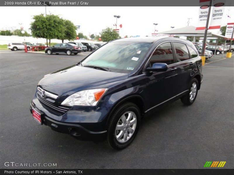 Royal Blue Pearl / Gray 2009 Honda CR-V EX-L