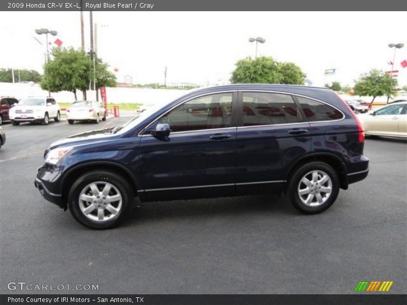 Royal Blue Pearl / Gray 2009 Honda CR-V EX-L