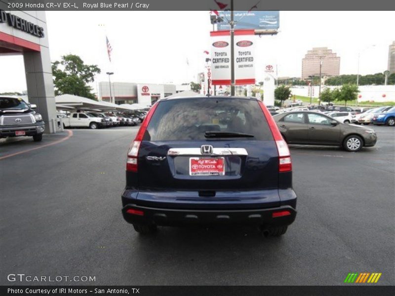 Royal Blue Pearl / Gray 2009 Honda CR-V EX-L