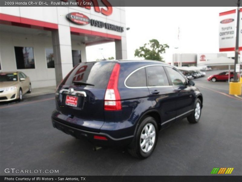 Royal Blue Pearl / Gray 2009 Honda CR-V EX-L