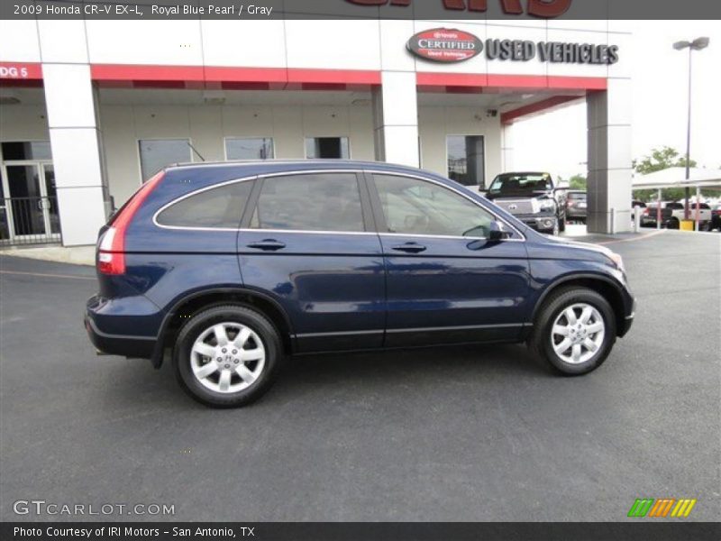 Royal Blue Pearl / Gray 2009 Honda CR-V EX-L