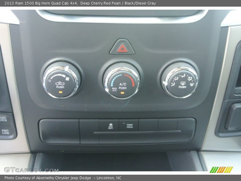 Deep Cherry Red Pearl / Black/Diesel Gray 2013 Ram 1500 Big Horn Quad Cab 4x4