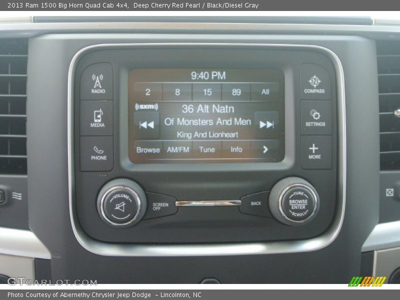 Deep Cherry Red Pearl / Black/Diesel Gray 2013 Ram 1500 Big Horn Quad Cab 4x4