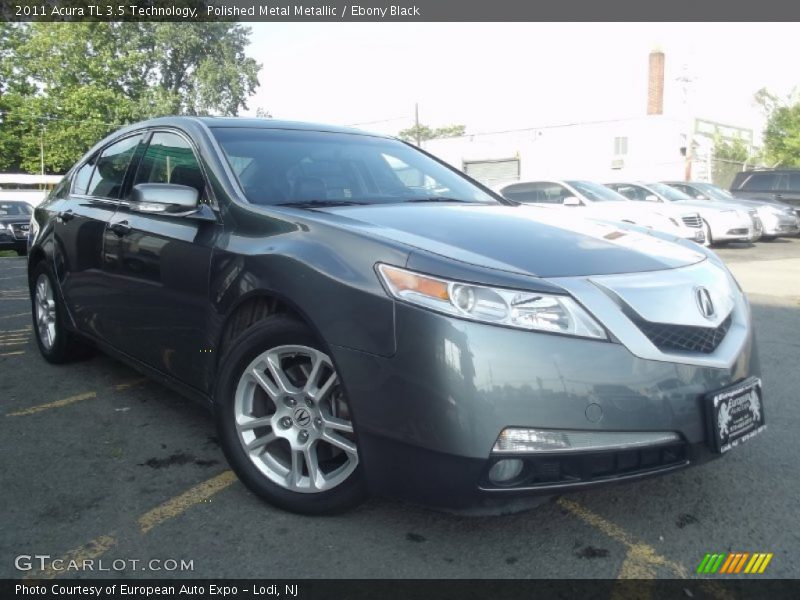 Polished Metal Metallic / Ebony Black 2011 Acura TL 3.5 Technology