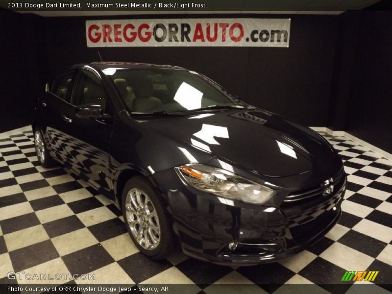 Maximum Steel Metallic / Black/Light Frost 2013 Dodge Dart Limited