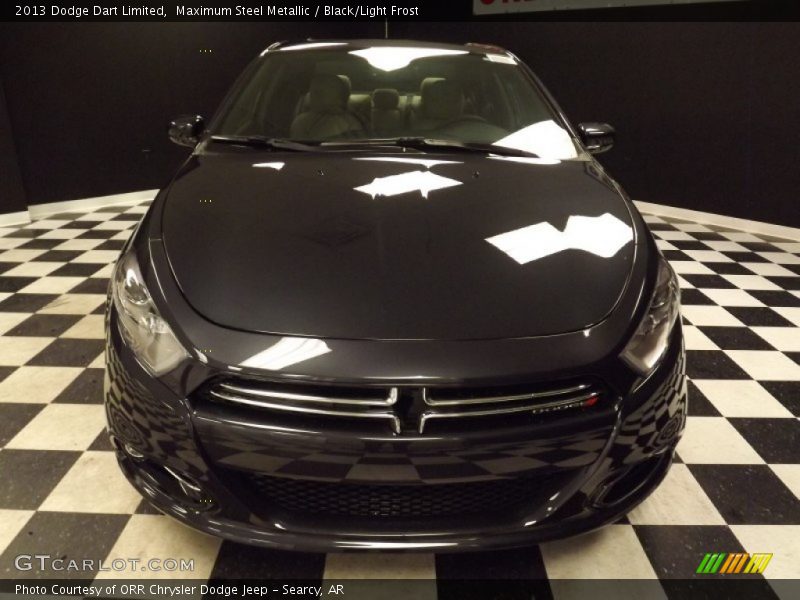 Maximum Steel Metallic / Black/Light Frost 2013 Dodge Dart Limited
