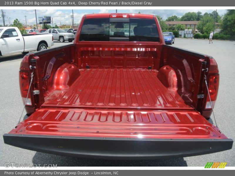 Deep Cherry Red Pearl / Black/Diesel Gray 2013 Ram 1500 Big Horn Quad Cab 4x4