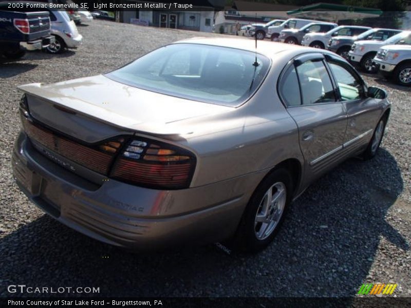 Light Bronzemist Metallic / Taupe 2003 Pontiac Bonneville SE