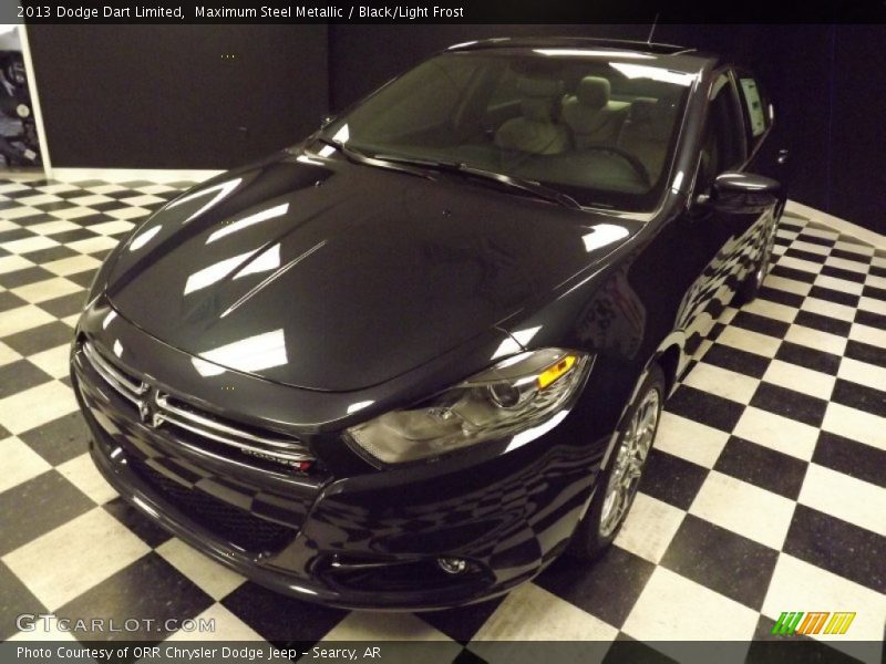 Maximum Steel Metallic / Black/Light Frost 2013 Dodge Dart Limited