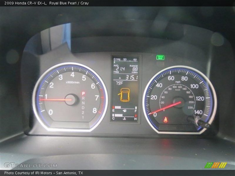 Royal Blue Pearl / Gray 2009 Honda CR-V EX-L