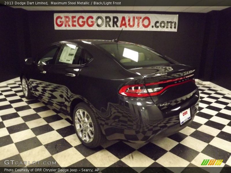 Maximum Steel Metallic / Black/Light Frost 2013 Dodge Dart Limited