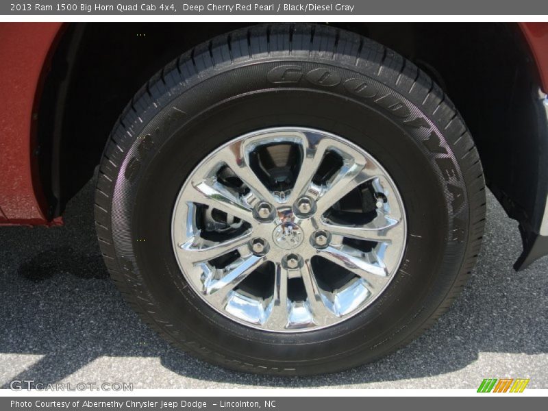 Deep Cherry Red Pearl / Black/Diesel Gray 2013 Ram 1500 Big Horn Quad Cab 4x4