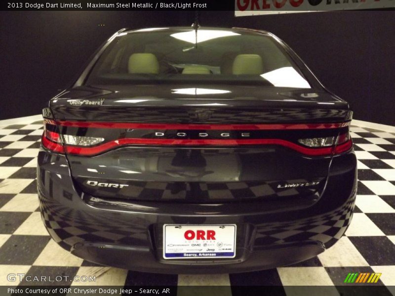 Maximum Steel Metallic / Black/Light Frost 2013 Dodge Dart Limited