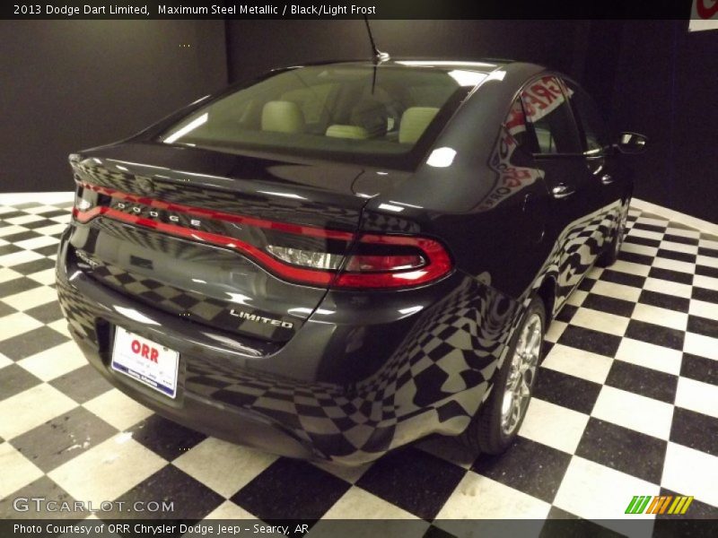 Maximum Steel Metallic / Black/Light Frost 2013 Dodge Dart Limited