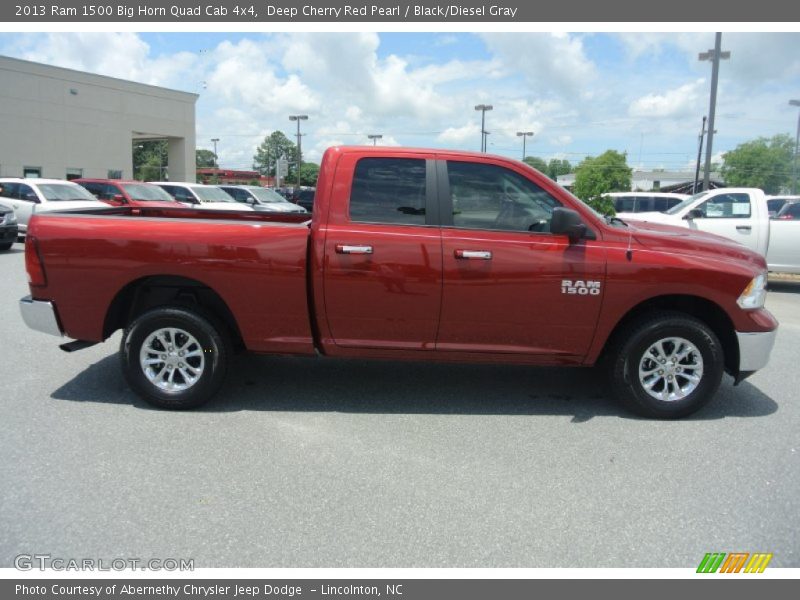 Deep Cherry Red Pearl / Black/Diesel Gray 2013 Ram 1500 Big Horn Quad Cab 4x4