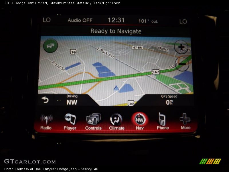 Maximum Steel Metallic / Black/Light Frost 2013 Dodge Dart Limited