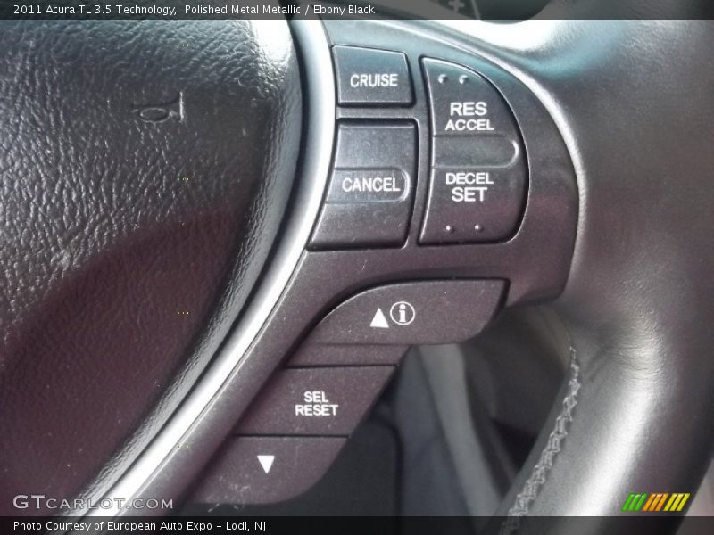 Polished Metal Metallic / Ebony Black 2011 Acura TL 3.5 Technology