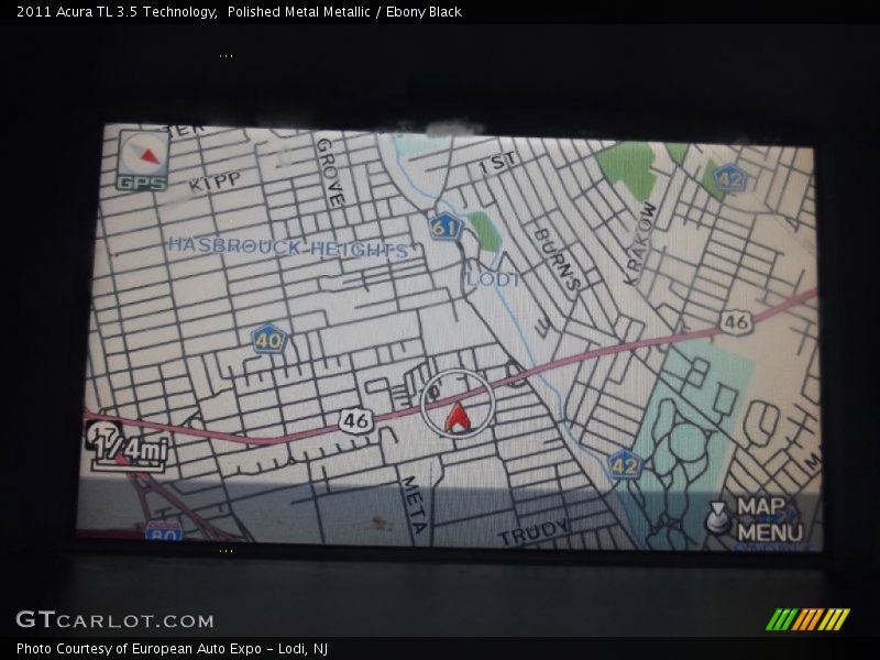 Polished Metal Metallic / Ebony Black 2011 Acura TL 3.5 Technology