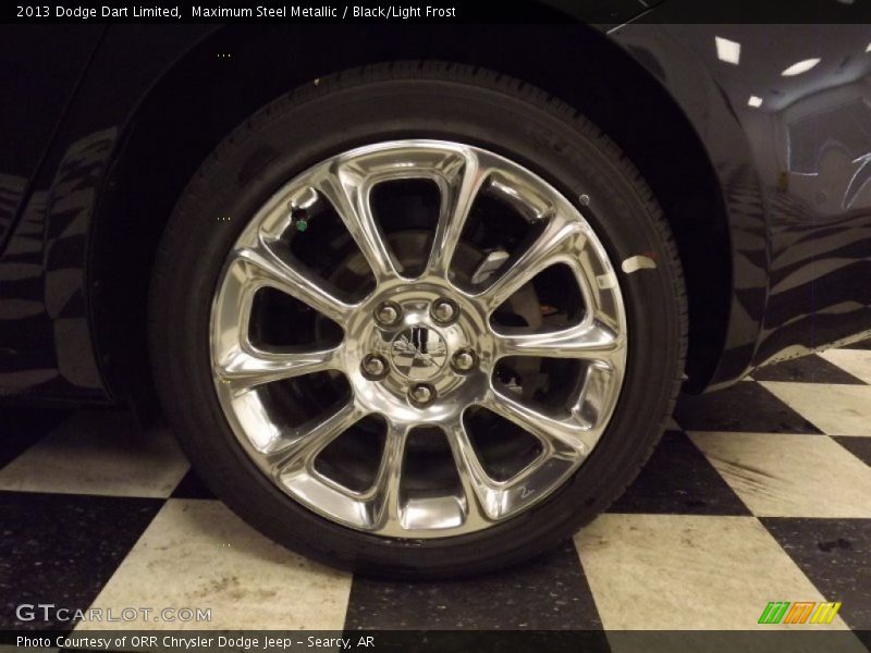 Maximum Steel Metallic / Black/Light Frost 2013 Dodge Dart Limited